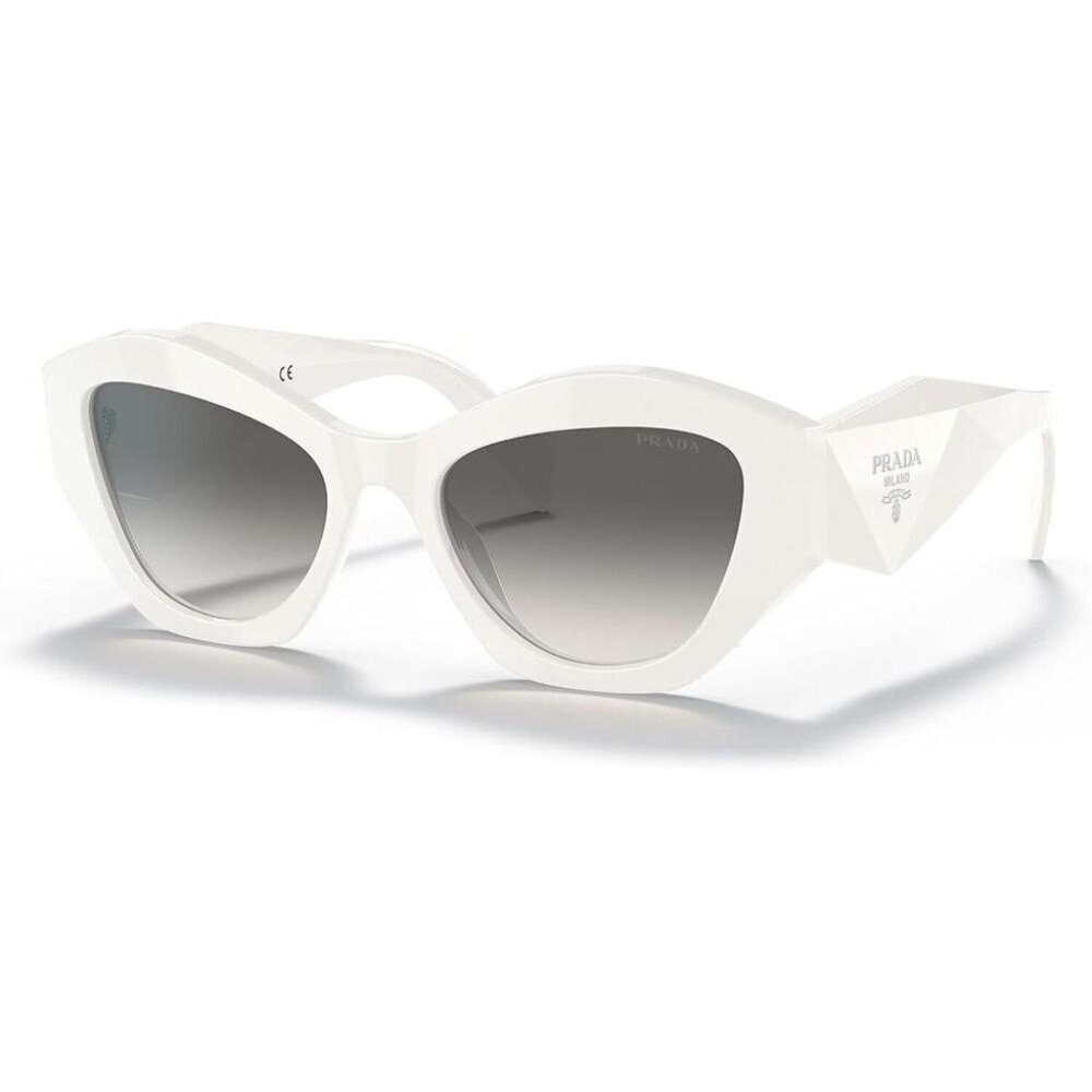 Prada PR 07YS Woman's Cateye White Sunglasses